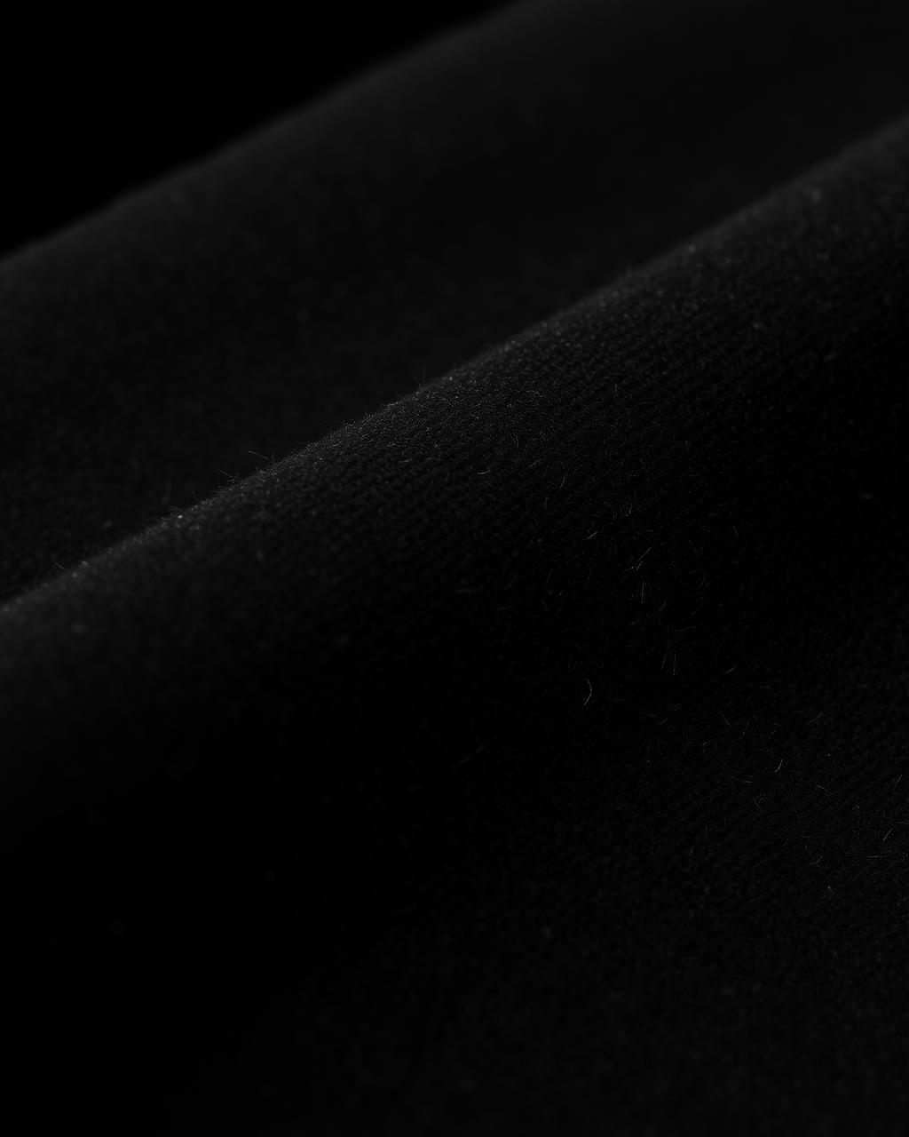 Premium matte black fabric